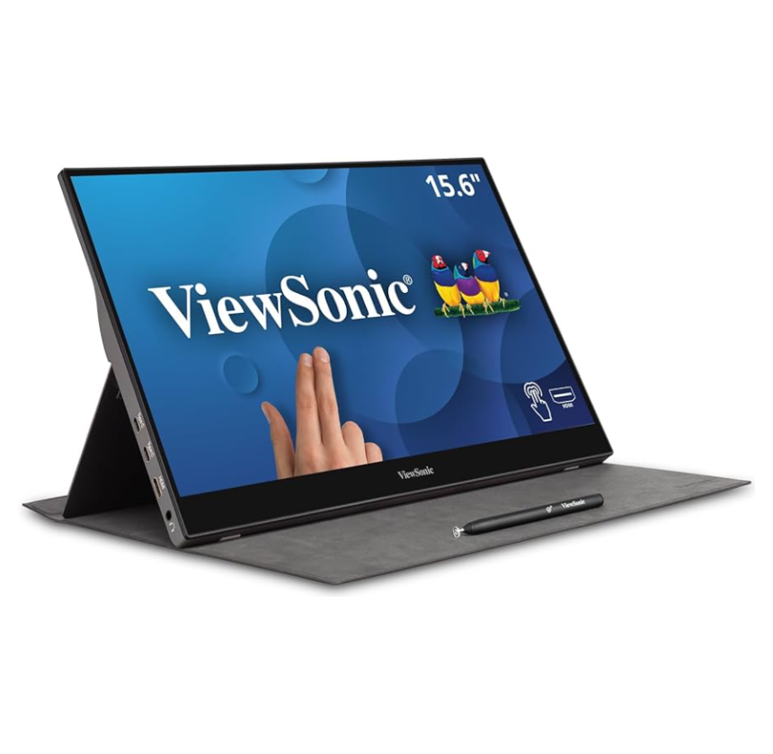 VIEWSONIC TD1655 15.6'' FHD MULTI-TOUCH PORTABLE MONITOR MINI HDMI  USB-C INTERNAL SPEAKERS